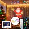 MIMIRGB 1/2PCS luci per tende intelligenti luci per tende RGB con app sincronizzazione musicale remota dinamica fai da te per decorazioni da parete natalizie per interni ed esterni