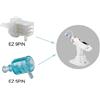 pyeeyan 10PCS EZ Acqua Luce Macchina Cartucce Regolabili 5/9 Spille Siringa Tubi A Pressione Negativa Ago per Meso Gun Spa Uso