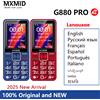 UNIWA MXMID G880 PRO 2.4 pollici 4G caratteristica telefoni torcia pulsante grande 6800mAh standby prolungato telefono cellulare economico in vendita