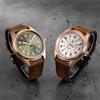 Matelion Orologio da Polso Automatico da Uomo Tandorio con Cassa in Bronzo Massiccio 39MM, Vetro Zaffiro Bianco-Blu, Movimento Giapponese Miyota 8215 NH35A PT5000