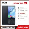 UNIWA DOOV R70 Telefono Cellulare 4G con Tastiera Touch Screen Senza Fotocamera, Schermo da 4.0 Pollici, 6GB+128GB, 2120mAh, Android 14, Whatsapp, Tastiera in Ebraico