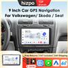 Hizpo 9 "Monitor CarPlay per VW Volkswagen Golf Passat B6 B7 Skoda Seat Octavia Polo Tiguan Auto Sistemi Intelligenti GPS 8G 128G