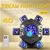 MINGJIE NOVALUX 160W 6-Arm Bee Eye LED Moving Head Light RGBW Beam Strobe DMX512 Illuminazione da Palco Rotante Attivata dal Suono per DJ, Discoteche, Feste, Matrimoni, Nightclub EU