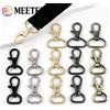Meetee 10/30 Pezzi Moschettoni Girevoli in Metallo 10-25mm, Clip per Portachiavi, Collari per Animali, Cinghie per Borse, Accessori per Borsette