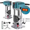 DWiusty Fresatrice per Legno 2000W 30000RPM, Utensile Elettrico a 6 Velocità per Intaglio e Fresatura del Legno, Strumento da Falegnameria