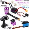 YSIDO Combo Motore YSIDO 3650 60A ESC Trasmettitore Servo 25KG Ventola 36MM Brushless per Auto RC 1:8 1:10 WLtoys HSP Tamiya Traxxas GTR