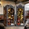 zuuton Kit DIY Book Nook Vicolo del Treno Magico Porta Libri in Legno con Luce LED Miniatura Casa Decorazione Mensola Regalo per Adulti e Adolescenti