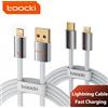 toocki Cavo di ricarica rapida Toocki 27W da USB C a Lightning per iPhone 14 13 12 Pro Max Xs, cavo dati USB A a iP 2.4A in lega di zinco per iPad