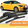 pinmoap Adatto per Hyundai Veloster MK1 2011-2018 Tergicristalli anteriori e posteriori Accessori durevoli per parabrezza auto 2013 2015