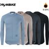 YKYWBIKE Maglia da Ciclismo Invernale YKYWBIKE per Uomo, Abbigliamento Termico in Pile per Bicicletta, Giacca a Maniche Lunghe per MTB e Bici da Strada, Top per Ciclismo Outdoor