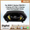 OSSURET Quadro strumenti digitale per auto da 12,3 pollici per BMW Serie 3 4 F30 F31 GT-F34 F32 F33 F36, pannello LCD cruscotto, cruscotto virtuale, supporto HUD
