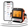 TempPro ThermoPro TP904 Termometro Digitale per Carne con Doppia Sonda Bluetooth Wireless 135M, Retroilluminato, Connesso all'App, per BBQ