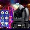 CHEGIT Faro mobile da palco CHEGIT 150W RGB con luci DJ a fascio, DMX512, attivazione sonora, telecomando e modalità di funzionamento automatico per feste domestiche