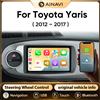 AINAVI Autoradio Android 2 Din per Toyota Yaris 2012-2015, Lettore Multimediale Auto, GPS, HDMI, Carplay Wireless, Android Auto, Radio FM, Bluetooth, Schermo 9 Pollici, BT, USB, FM, SWC