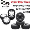 YSIDO Pneumatici Anteriori e Posteriori YSIDO per 144001 144010 124016 124017 124010 Wltoys ZD Racing BX12 1/12 1/14 Parti per Auto RC Fuoristrada