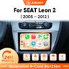 Ainavi Autoradio Android Ainavi con Carplay Wireless, Navigazione GPS per SEAT Leon 2 MK2 2005-2012 LHD, Android Auto, 4G, Lettore Multimediale per Auto, SWC, BT5.0, HD IPS, Uscita HDMI, MP5, FM, AM, RDS,
