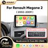 AINAVI Autoradio Android con Carplay Wireless e Android Auto per RENAULT MEGANE 2 2002 2003 2005 2007 2009 2 Din Schermo Touch IPS Stereo Auto Navigazione GPS Wifi Bluetooth FM DSP Lettore
