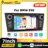 Podofo 6G+128G Autoradio Android 2Din con Carplay per BMW Serie 3 E90 2005 2006-2012, Navigazione GPS WIFI, RDS, BT, Audio FM Stereo