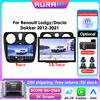 OSSURET Autoradio 8G 256G AI con schermo 2K per Renault Lodgy Dacia Dokker 2012-2021, CarPlay wireless, Android Auto, 4G, GPS, Bluetooth, DSD, ADAS, doppio microfono, telecamera 360°