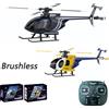 JIKEFUN Elicottero RC K300 2.4G, Modello di Aereo in Scala, Brushless, Giroscopio a 6 Assi, Posizionamento Ottico, 6 Canali, Rotazione a 360°, per Principianti, Regalo