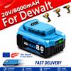 Batteria Compatibile EU da 8Ah per Dewalt 20V MAX - Autonomia Estesa - Compatibile con DCB200 / DCB184 / DCB182