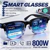 GUHUAVMI Nuovi Occhiali Smart 2026 con Fotocamera da 800W Pixel per Uomo, Registrazione Video e Foto, Chiamate Bluetooth, Traduzione in Oltre 140 Lingue, Occhiali da Sole Intelligenti, Occhiali con Fotocamera