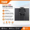 PowMr Pannello Solare Flessibile Monocristallino PowMr 40W 18V Modulo PV Sottile Leggero Caricabatterie Impermeabile per Campeggio Camper Sistema Solare Esterno