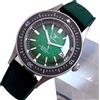 tandorio Orologio da uomo meccanico Tandorio con vetro zaffiro 20ATM, stile 50-Fathoms, verde/nero, Miyota 8215, orologio subacqueo automatico Lume