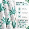 NONE Tenda con Occhielli 140x280 cm in Poliestere, Stampa Botanica Verde, con Anelli in Metallo, Tenda Decorativa per Soggiorno, Camera da Letto e Studio