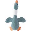 ASWVD 2026 Anatra antistress per cani, peluche morbido cigolante, giocattolo interattivo per cuccioli, peluche indistruttibile per piccola e media taglia, papera cigolante gialla 32cm (blu*1)