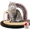 Happi N Pets Palo per grattacieli, grande strumento per la cura dei gatti, massaggiatore per gatti, spazzola per la cura con robusto tappetino per gatti e erba gatta giocattolo interattivo per gattini