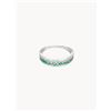 La Maison de la Joaillerie Anello in oro rosa con diamanti Double Voie, 0,07 carati - Verde
