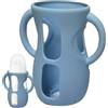 Vgvgaj Manicotto in silicone per biberon in vetro con manici 11,7 x 11,4 x 6,4 cm, isolamento termico in silicone per manicotto di protezione contro le cadute biberon latte compatibile Nturels Vetro 240 ml