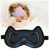 Pyopbow Mascherina per dormire per bambini: mascherina per dormire, sagomata in 3D, con fascia regolabile, per bambini, ragazze, adolescenti, senza pressione, con memory foam, per dormire (viola)