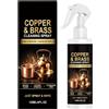Generico Spray Pulitore per Rame Soluzione Antigraffio Senza Strofinare | Spray Pulente e Lucidante per Ottone e Rame Adatto a Bicchieri Stoviglie Pentole Padelle Ciotole Lavello e Lampade a Olio