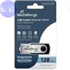 MEDIARANGE PEN DRIVE 128GB MEDIARANGE USB 2.0 NERA con SWIVEL - MR913