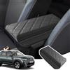 LANGBEAN Copribracciolo per Dacia Duster 3 2024 2025 2026 | Copertura per Bracciolo Console Centrale, Protezione Materiale Pelle PU Ispessita, Accessori Alzare il Bracciolo di 3CM, Nero