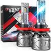OUSHI Lampadine H11 LED, Canbus H8 H9 Lampadina Per Fari A LED H11 14000LM 70W 6000K Xenon Bianco, Impermeabile Per La Sostituzione Delle Lampadina Per Fari (2pcs)