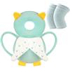 Vicloon Protezione per la Testa del Bambino, Protezione Testa per Neonato, Morbido e Traspirante, Cuscino di Sicurezza Regolabile per Bambini di che Imparano a Gattonare e Camminare, Gufo Verde Chiaro