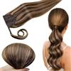 RUNATURE Extension Coda Capelli Veri Castano Evidenziato 30cm 70g #3P12 | Coda Capelli Extension,Dritto Lisci,Volume Extra