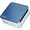 Glorlin Mini PC,AMD Ryzen 5 6600H (fino a 4.5Ghz)16GB LPDDR5 512GB NVMe SSD | AMD Radeon 660M,Mini computer W11-Pro per desktop/gaming,Dual LAN,WiFi 6,BT 5.3