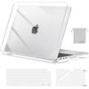 MOSISO Custodia Compatibile con MacBook Air 13 Cover M5 M4 M3 M2 2026-2022 | Case&Copritastiera&Pellicola&Borsa per MacBook Air 13,6'' display Liquid Retina A3449 A3240 A3113, Cristallino