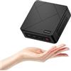 origimagic Mini PC C4 Air Ryzen 5 3500U 8GB DDR4/256GB(fino a 3,7 GHz) | battere N150,supporto per Triplo display/Pre-OS11 Pro/WiFi 5/BT5.0/Dual LAN,Computer desktop pc per ufficio/domestico/casa
