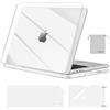 MOSISO Custodia Compatibile con MacBook Pro 14 Cover M5 M4 M3 M2 M1 2026 | Copritastiera&Pellicola&Borsa&Rigida Case per A3427 A3426 A3434 A3112 A2992 A2779 A2442 2026 2025-2021, Cristallino
