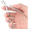 BEZOX Tagliacuticole con ganasce ultra piccole da 4 mm - Tagliacuticole professionale con acciaio inox ad alta densità, processo di lucidatura a specchio