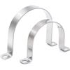 MgcTolBox U-Collier de Serrage Tuyau Robustes Ø 150 mm, Anneaux de Serrage Inox - Tuyau Pour Fixation/Attache Tube - 2 Pcs