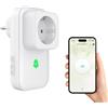 COTINSE Rilevatore Interruzione Corrente WiFi Presa Intelligente | Antifurto Allarme Casa, Allarme Mancanza Alimentazione 110 dB, LED, Allerta Blackout su App Smart Life/Tuya