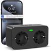 COTINSE Rilevatore Interruzione Corrente WiFi Tuya Silenziamento Remoto | Smart Life App Allarme Mancanza Alimentazione 110dB, 3 Suonerie / 3 Volume, Avviso Mancanza Corrente per Frigorifero