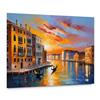 emmena - Quadro Dipinto Tramonto Venezia II - 25x20 cm