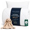 SOHYGGE Set Piumone e Trapunta Prima Infanzia 100x135 + Cuscino 35x55 cm - Per Letto 70x140 - Morbido e Traspirante - 4 Stagioni - Lavabile 60 °C - OEKO-TEX - Biancheria da Letto per Neonato e Bambino